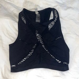 Alo yoga stretchy layering crop top